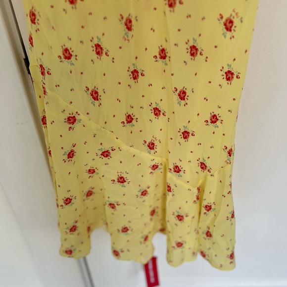 NWT Réalisation Par The Allegra in Verona, Butter Yellow Silk Slip Dress, XS - Picture 4 of 11